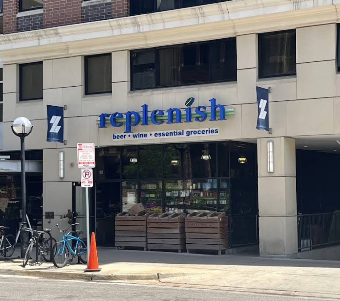 Revive & Replenish storefront on East University in Ann Arbor